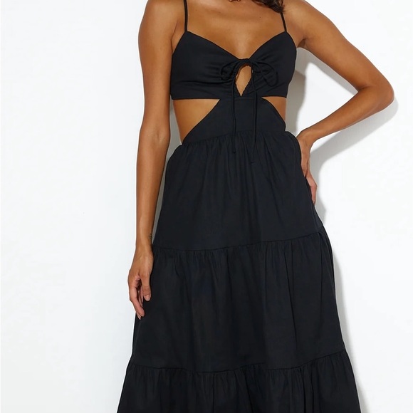 LOVING HER STYLE MAXI DRESS BLACK - Picture 4 of 6